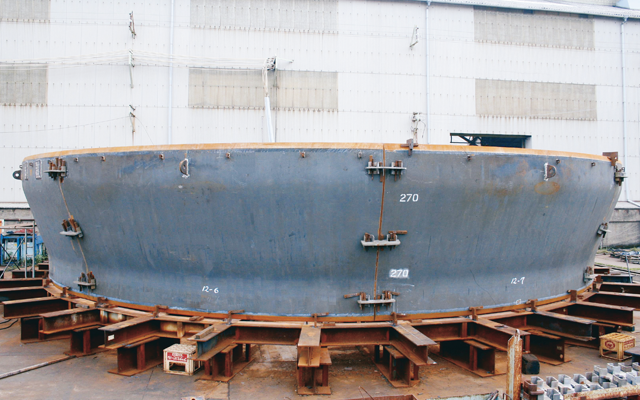 熱風炉（コニカル部）